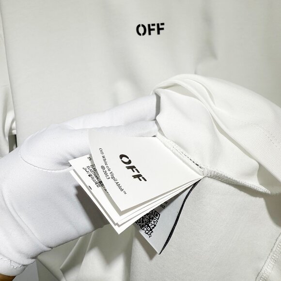 Off-White Double Moon Arrow White T-Shirt - Picture 5 of 7